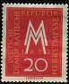 Germany 1957 Anagram 20 DM Red Scott 365. DDR 1954 357. Uploaded by susofe